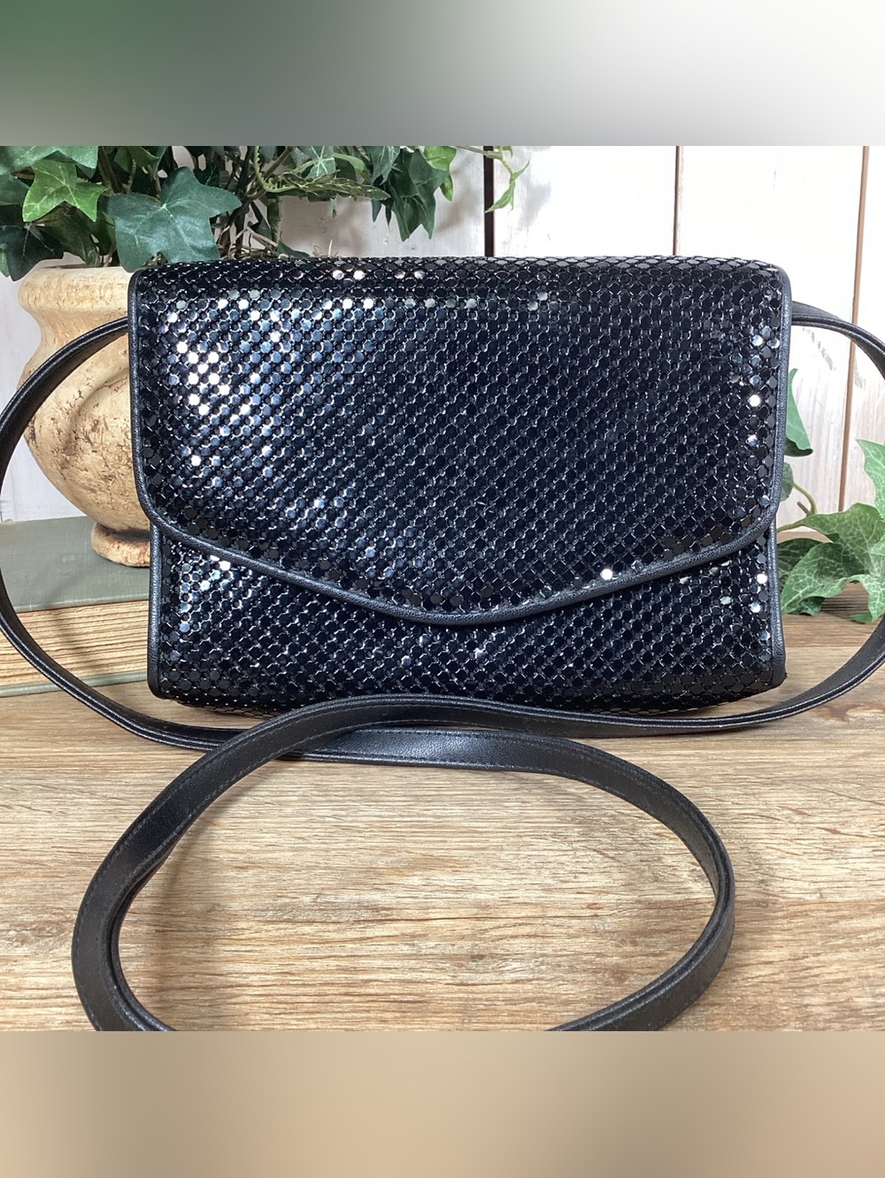 Whiting & Davis Mesh Cross Body Bag, Purse